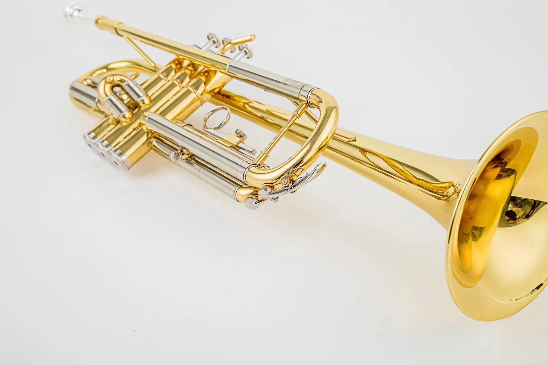 JINYIN JYTR-E108 B-flat Trumpet for Beginners-Exceptional Sound, Jazz Ready, White Copper Beauty-Expert Crafted