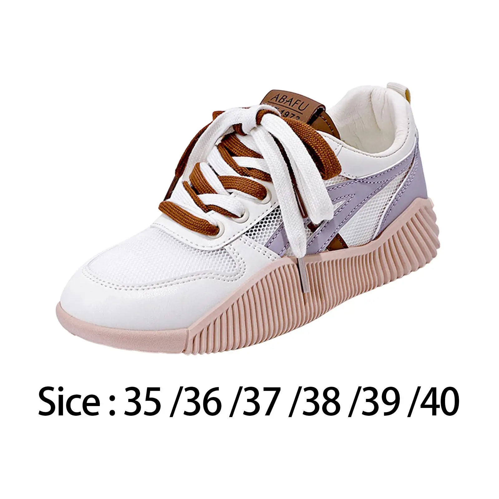 

Platform Sneakers for Women Lightweight Athletic Sport Shoes Lace up Low Top Round Toe Thick Soled Spring Summer Walking Shoes