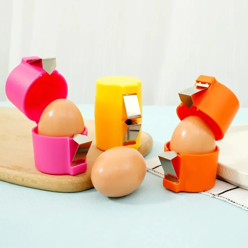 Egg Shell Opener 3Pcs/Set Egg Shell Opener for Hard Boiled Eggs Handheld Easy Egg Peeler Tool Kitchen Gadgets