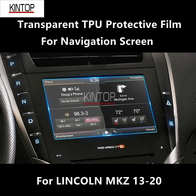 

Прозрачная ПЭТ Защитная пленка для экрана навигации для LINCOLN MKZ 13-20, аксессуары для ремонта и восстановления царапин