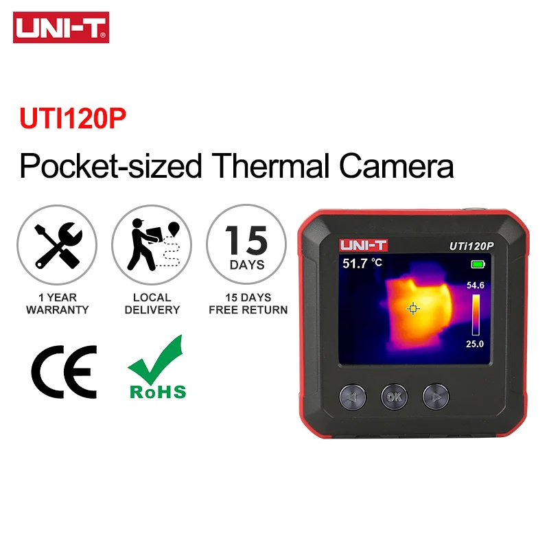 ミニサーマルカメラuti120p,UNI-Tピクセル,産業用サーモグラフィ