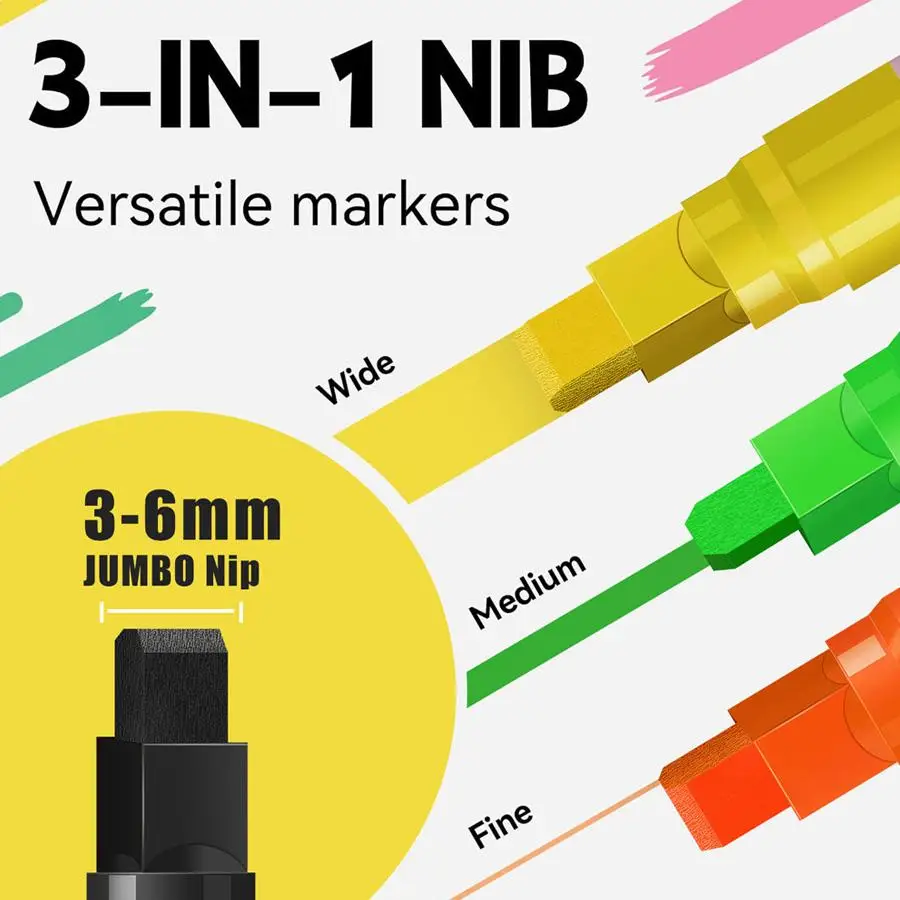 12-Farben-Malstift, wasserfest, permanent, für Graffiti, Reifenmarkierung, Autoreifenmarkierung, geeignet für Fahrräder, Auto-Metallprodukte – Detail 5