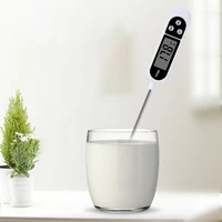 Household kitchen stainless steel probe food thermometer, LED digital display milk beverage barbecue thermometer 2