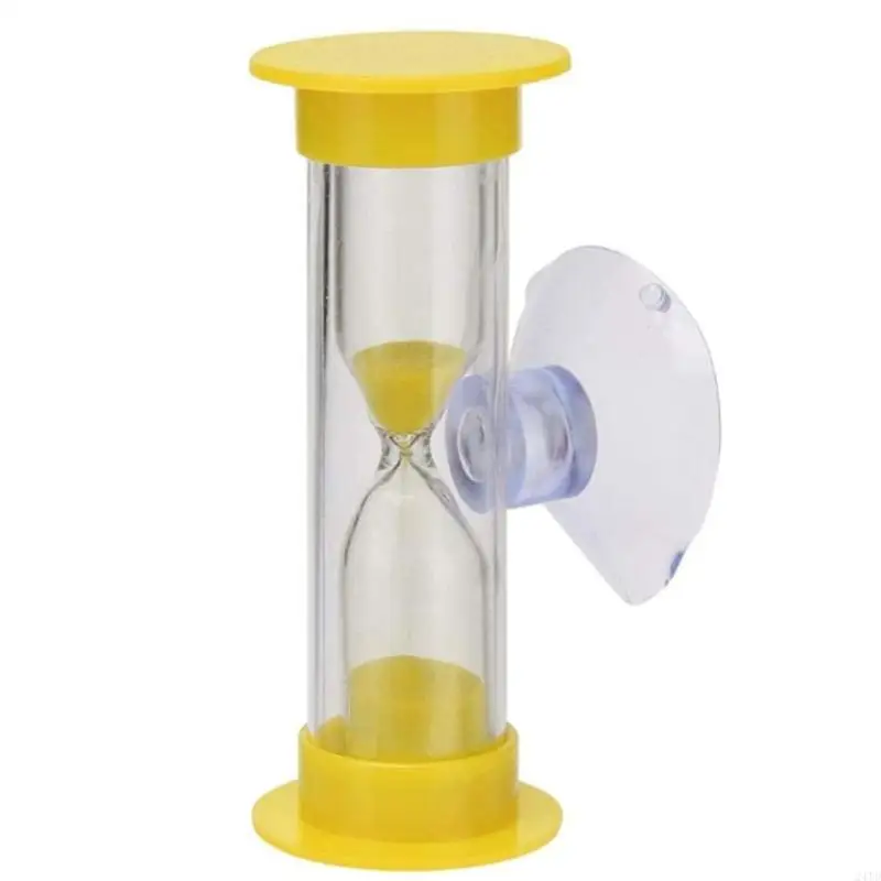 24TD 2Minute Hourglasses Timer With Suction Cup Shower Tooth Brushing Timer