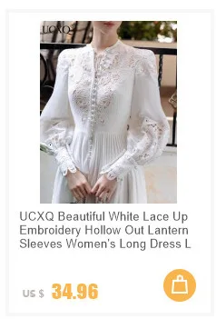 Korean Style O Neck Lace Hollow Out Patchwork Dress Elegant White Irregular Mesh Dresses Women 2025 New Spring Summer A7893