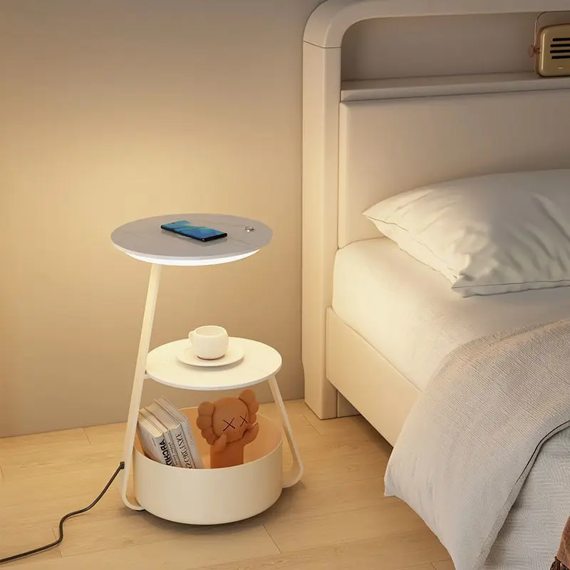 Bedside Cabinet Simple Modern Storage Rack Light Luxury High-end Side Table Small Cabinet Creative Bedroom Furniture Nightstand