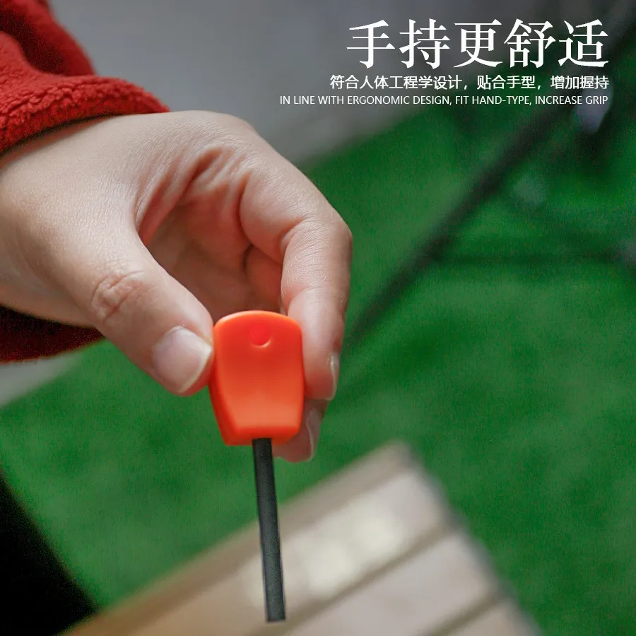 Ferro Rod Fire Starter-Waterproof Magnesium Fire Steel for Camping, Survival, Outdoor. Includes Scraper, Reliable Ignition