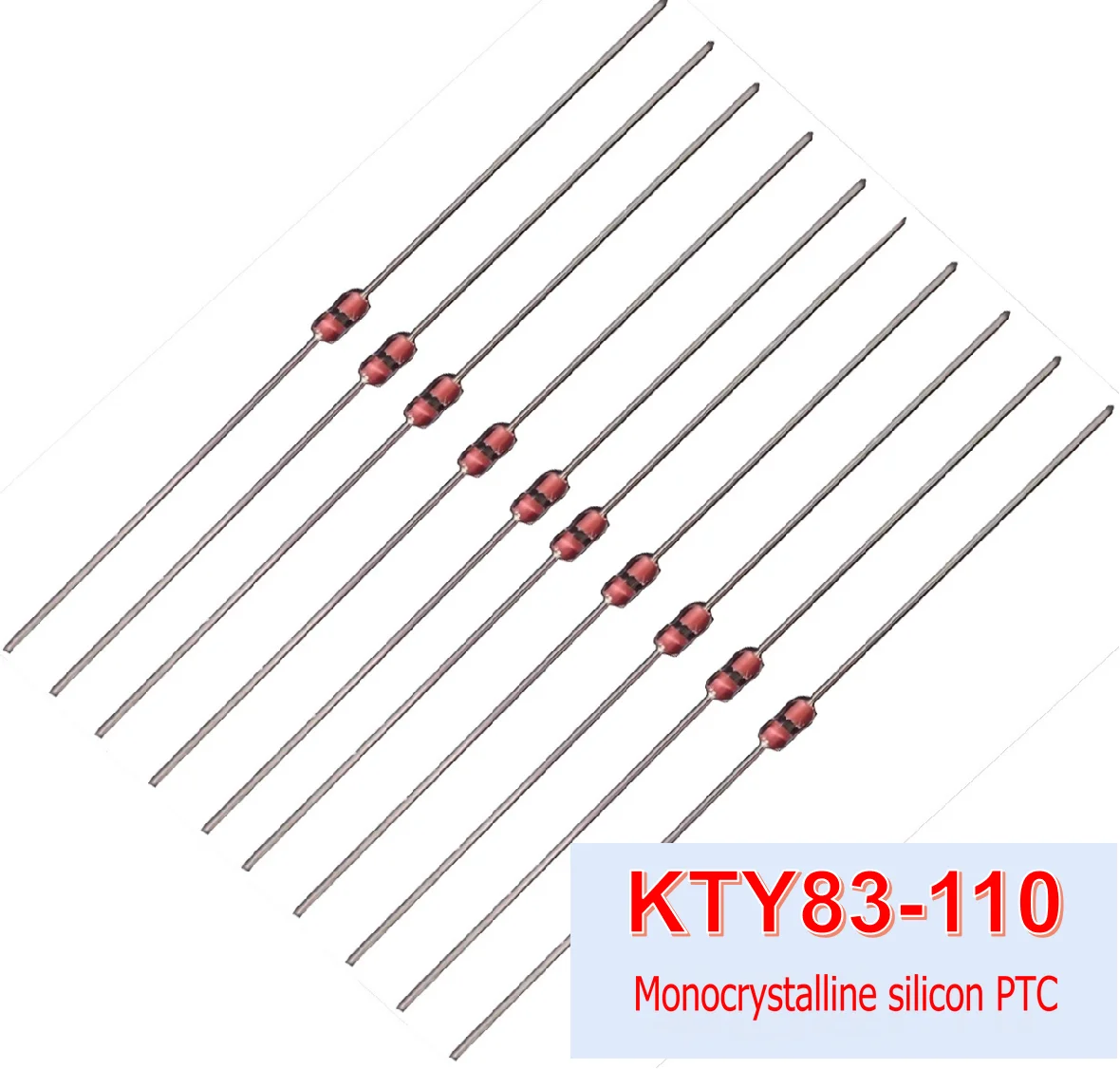 KTY83110/121/122 Chip Thermistor PTC Temperature Sensor Single Crystal