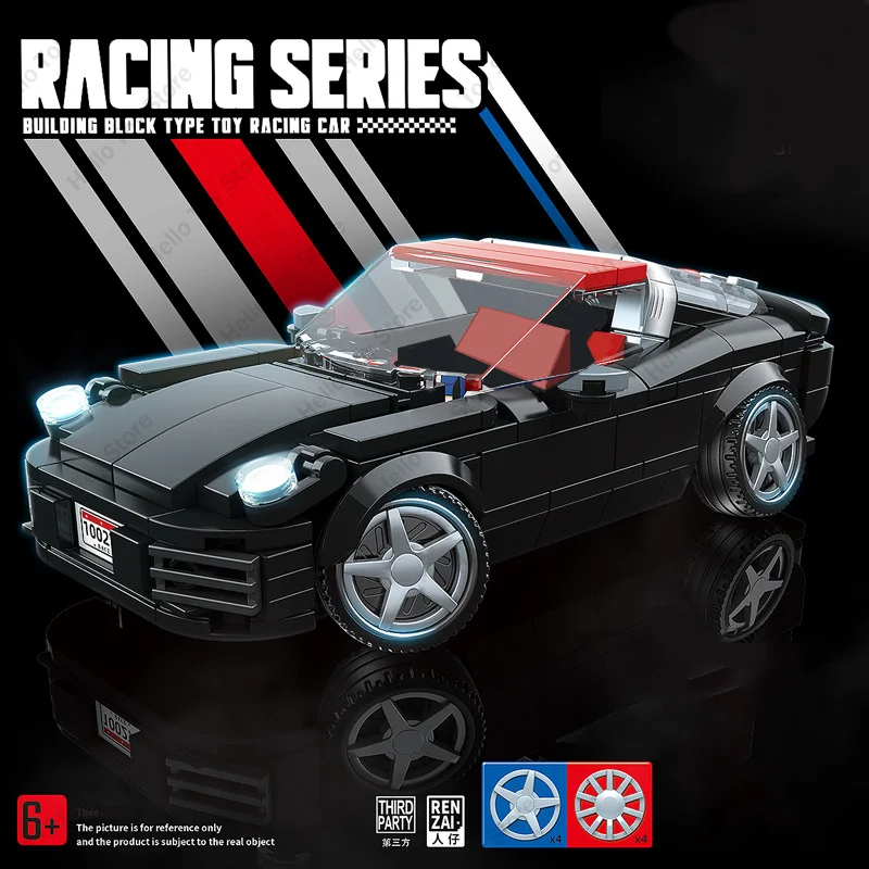 2024 Racing Building Blocks Famoso Modello Di Auto Speed Champions Race Car Classic Sport Car Bricks Supercar Toy For Boys Regali Fai Da Te