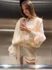 Elegant Layer Ruffles Solid High Waist Mini Dresses Women Lace Up Fashion O-neck Pleated Blouse Dress 2025 Lady Chic Outfits 2