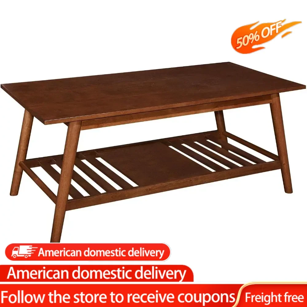 

Ореховый кофейный столик Mid Century Melissa, журнальный столик для салона, мебель для гостиной, столовые наборы, круглые журнальные столы