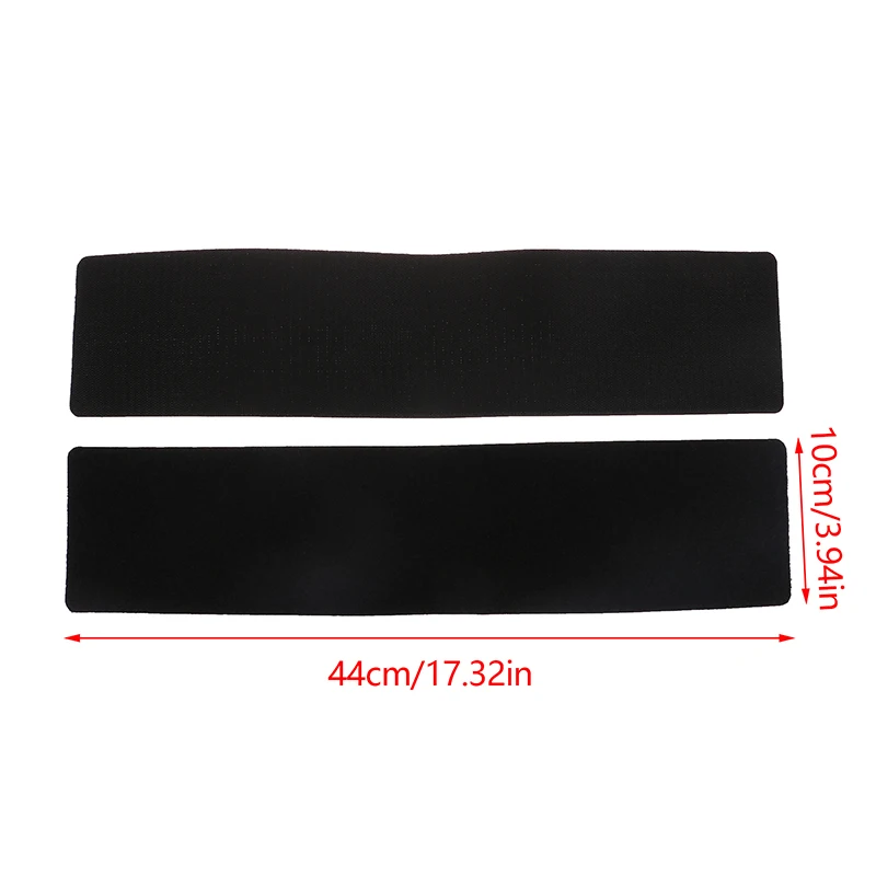 Adhesive Frameless Black Weather-Proof License Plate Holder Set - 2 Pack