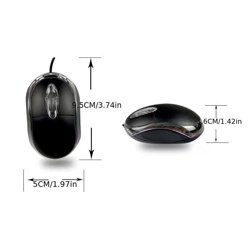 Luminescent Wired Mouse 1000dpi Computer USB Gaming Mice For PC Notebook Laptops Non Slip Wired Office Mouse