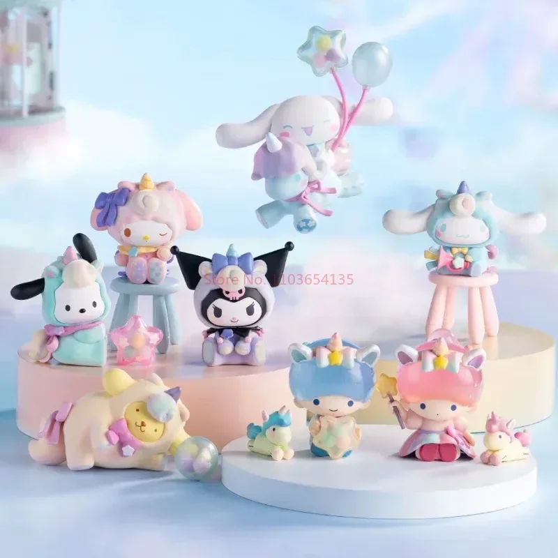 

Sanrio серия чудес Cinnamoroll почтовый Kuromi моя мелодия Аниме Фигурка модель Украшение Kawaii настольные игрушки