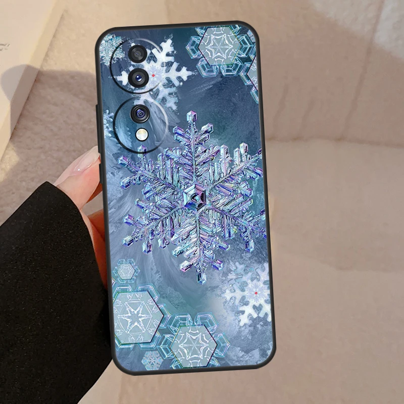 Elegant Snowflake Winter Case - Frosted Design