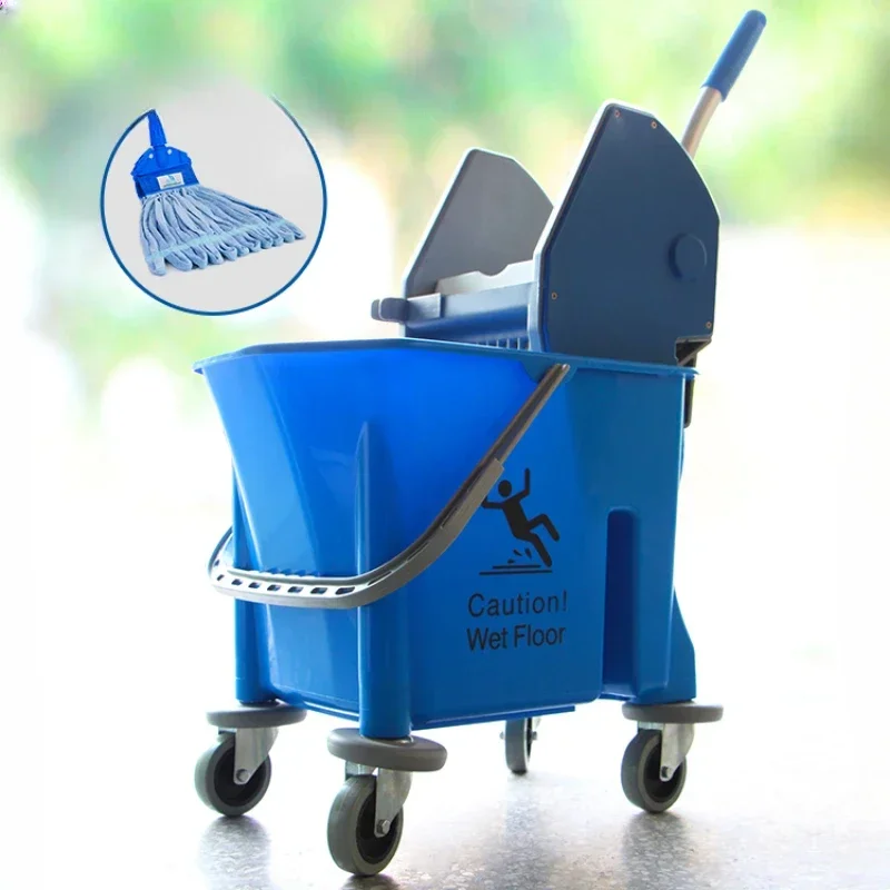 

SB 25 Push-down Single Barrel Water Truck Row mop squeeze buckets