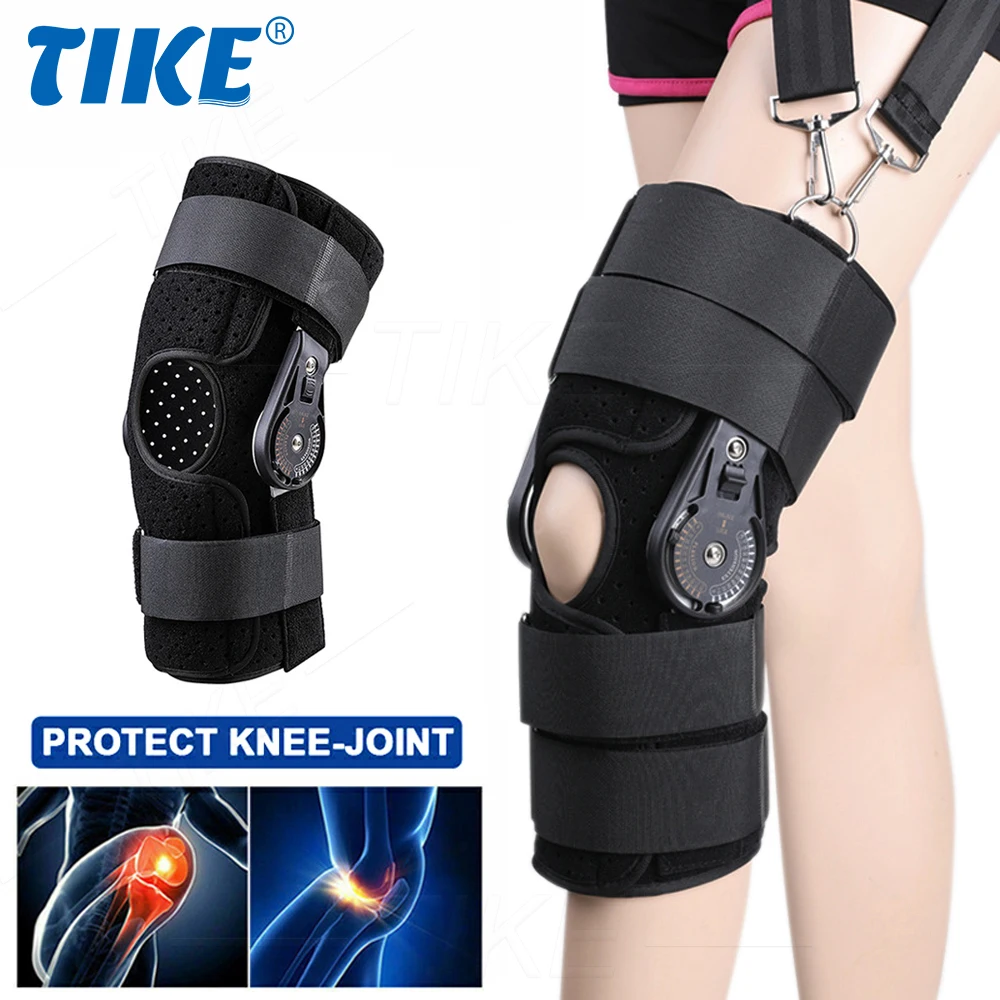 TIKE-rodillera médica ajustable, ortesis Postoperat, soporte para articulaciones de rodilla, ligamento, férula ortopédica lesiones deportivas después de la cirugía - AliExpress Belleza y salud
