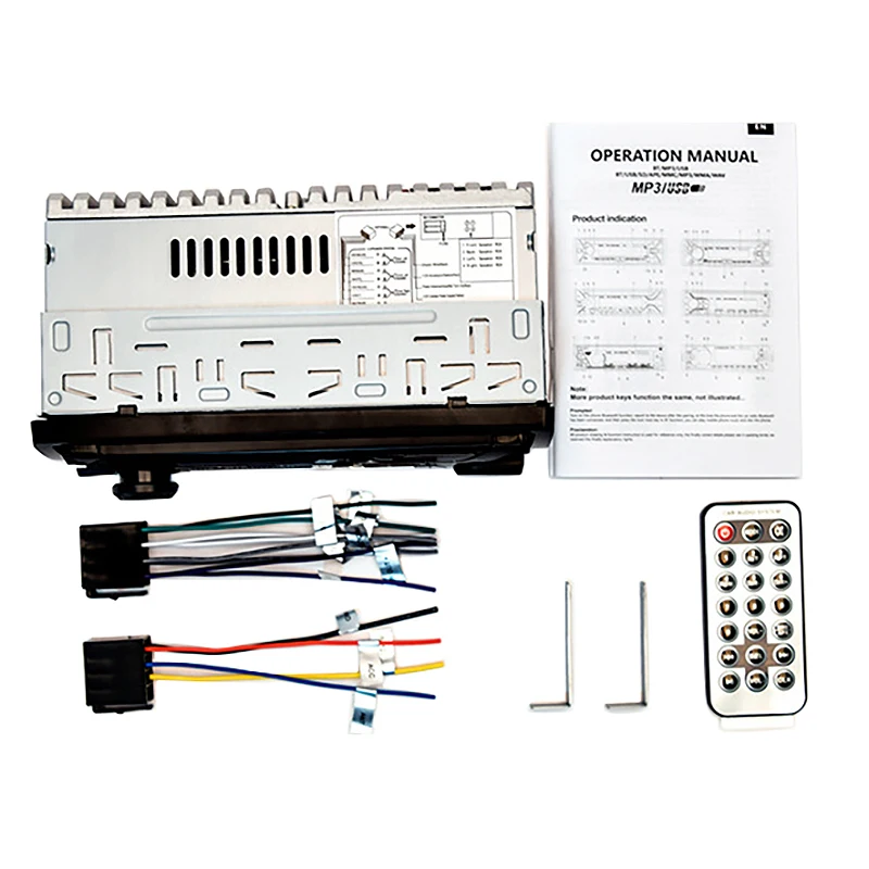 Autoradio Stereo Player 3010 Autoradio Aux Input Ricevitore 1Din Bluetooth Mp3 Supporto Per Lettore Multimediale