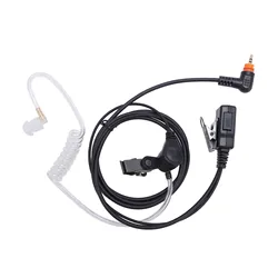 Wireless 2 - Way Radio Earpiece with Mic and Acoustic Tube Headset for Seamless Communication (Black)