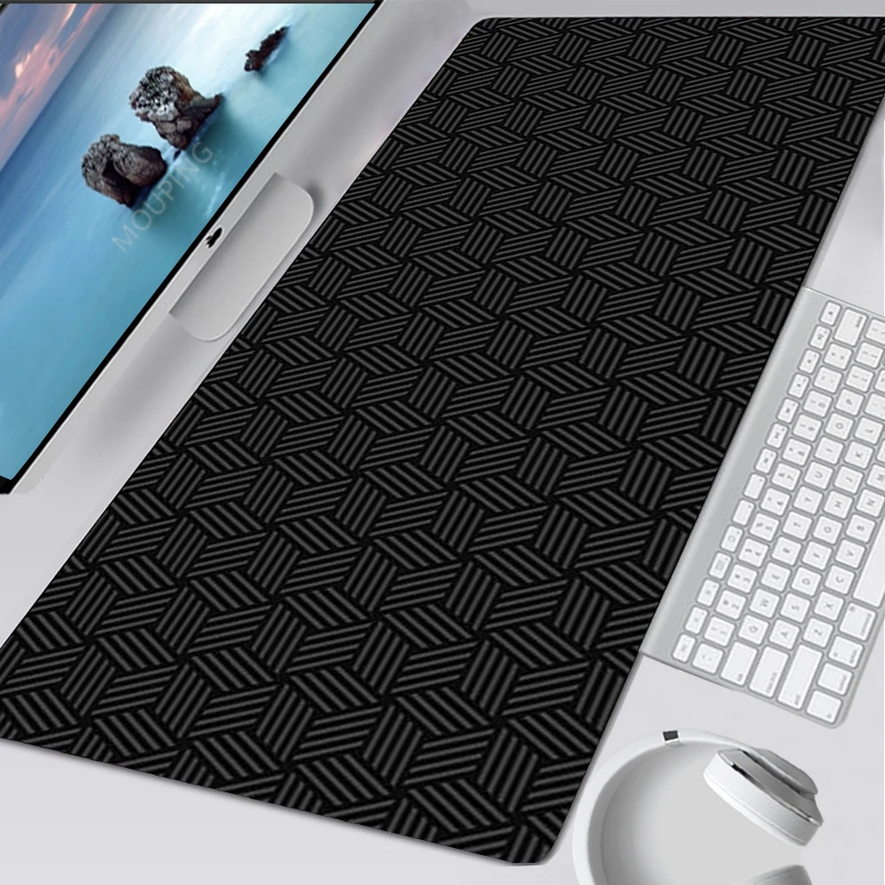 Waves Mouse Pad White Mouse Gaming Mouse Carpet Full Gamer Pc Extended Pad  Desk Accessories Silicone Mat Padding Rugs Play Mat - AliExpress