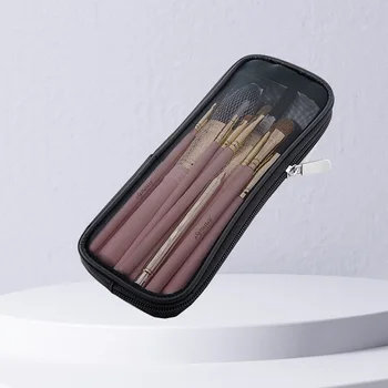 Custodia da viaggio per pennelli per trucco Borsa da toilette cosmetica Organizzatore per uomo Donna Strumenti di bellezza Kit Dopp in rete Custodia Accessori per il lavaggio