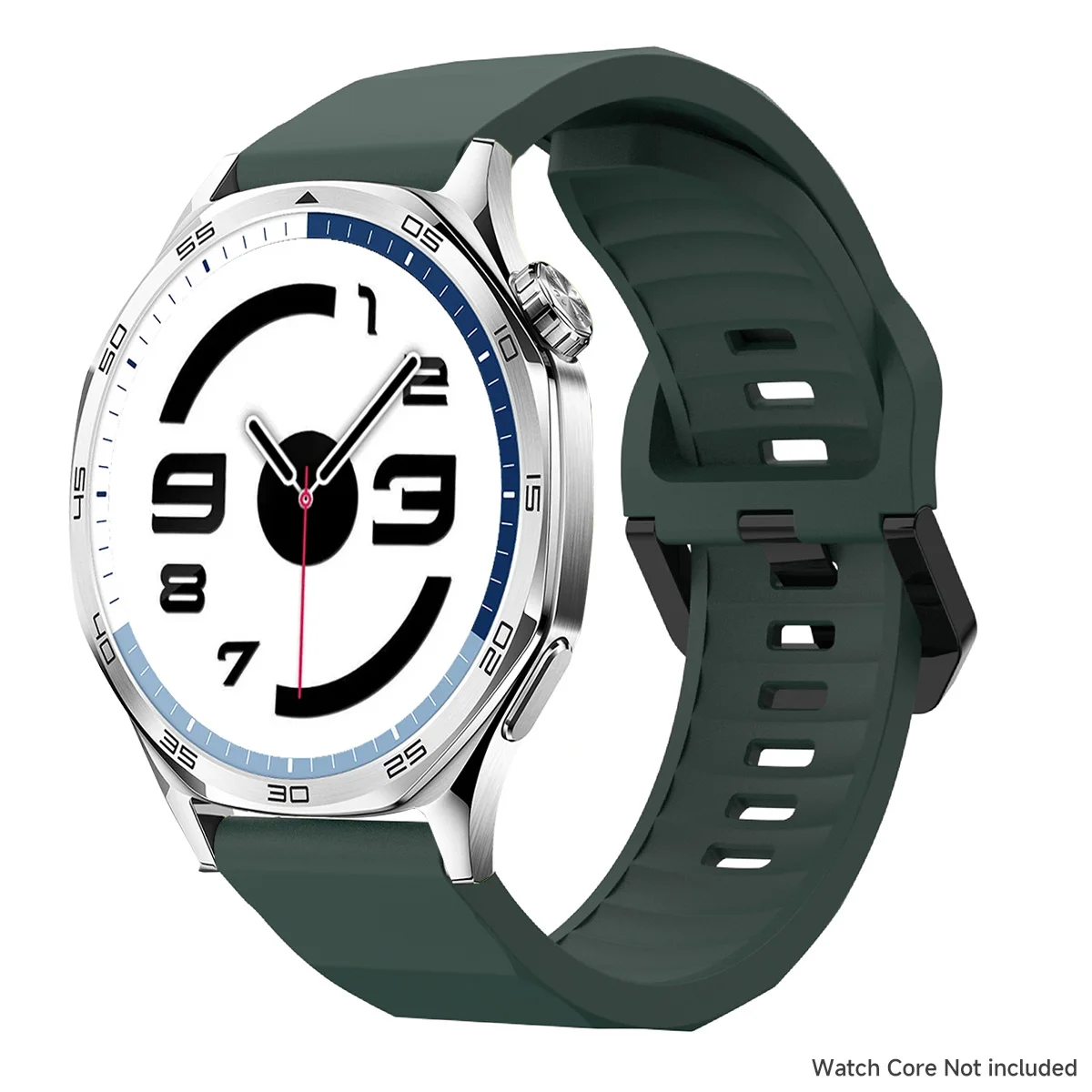 Versatile 22mm Silicone Watch Band - Premium Strap