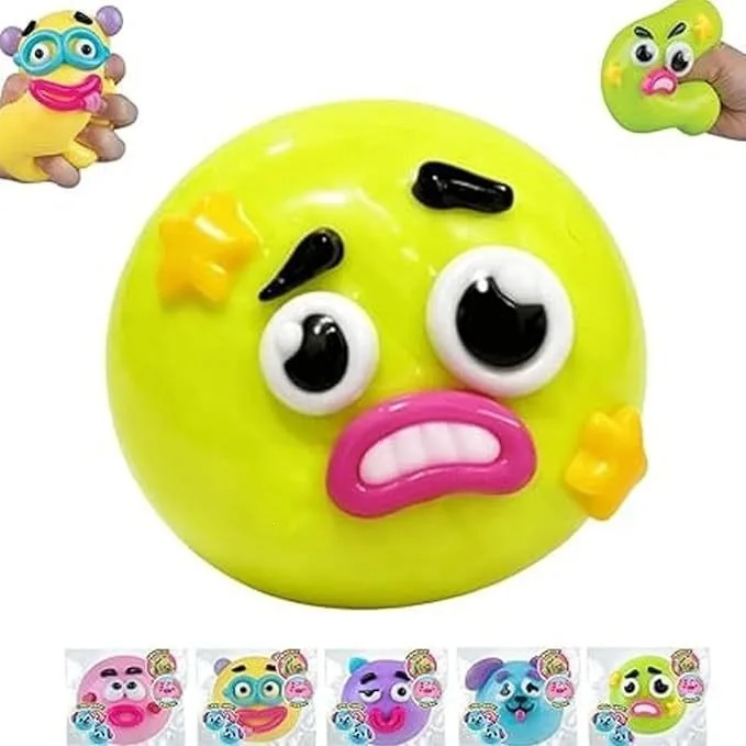Smushers Squishy Funny Curiosities Dog Face Swap Squishy Toy, Soft Moldable Cute Slow Rise Squeeze Toy, Relaxing Sensory Gift 2