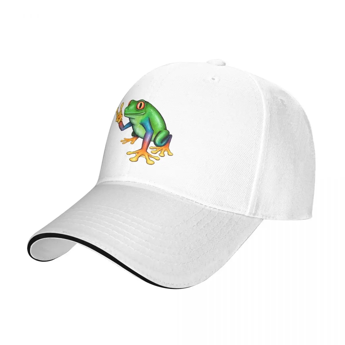 

Peace Frog Baseball Cap Horse Hat black Golf Men Women's