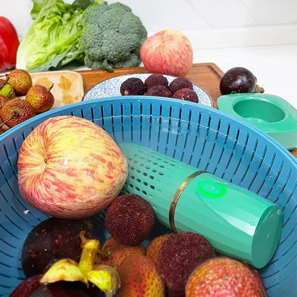 Wireless Vegetable Cleaner Portable 4200mAh Vegetable Cleaning Machine Household Waterproof Remove Pesticide Kitchen Accessories