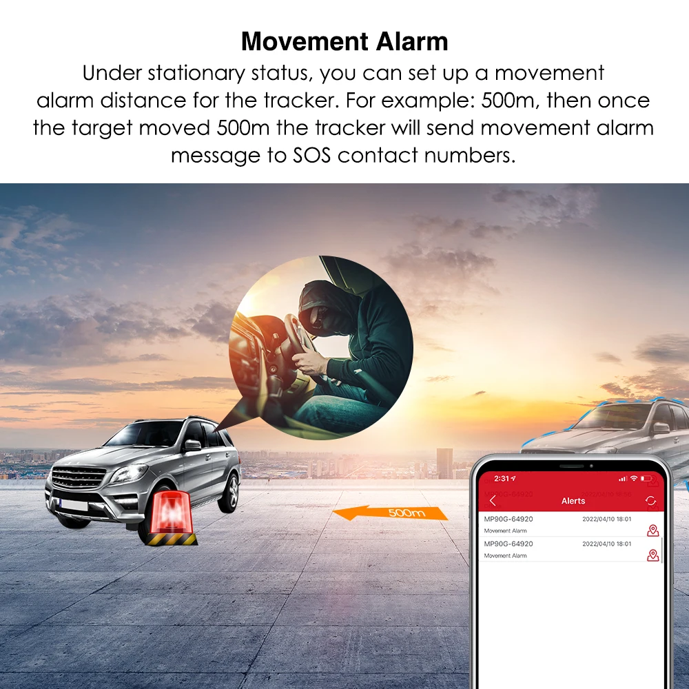 4G GPS Car Tracker SOS Call Global For Use