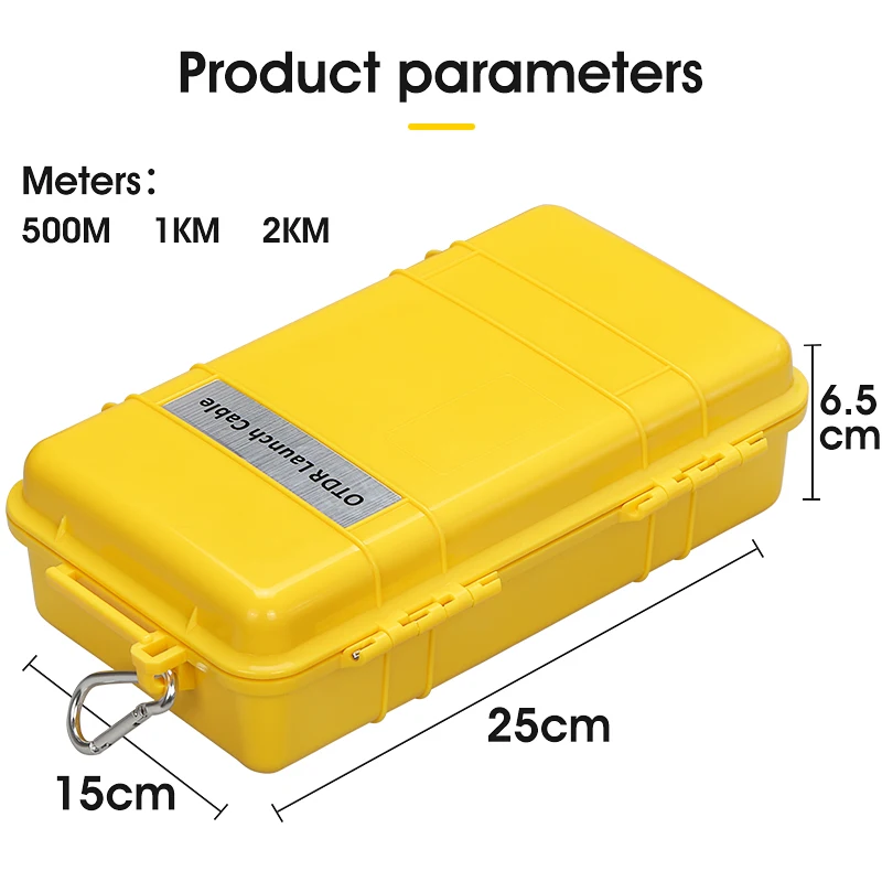 SC/APC-SC/UPC OTDR Launch Cable Box Optical Fiber Test Extension Line Single Mode Dead Zone Eliminator 150M/300M/500M/1Km/2Km