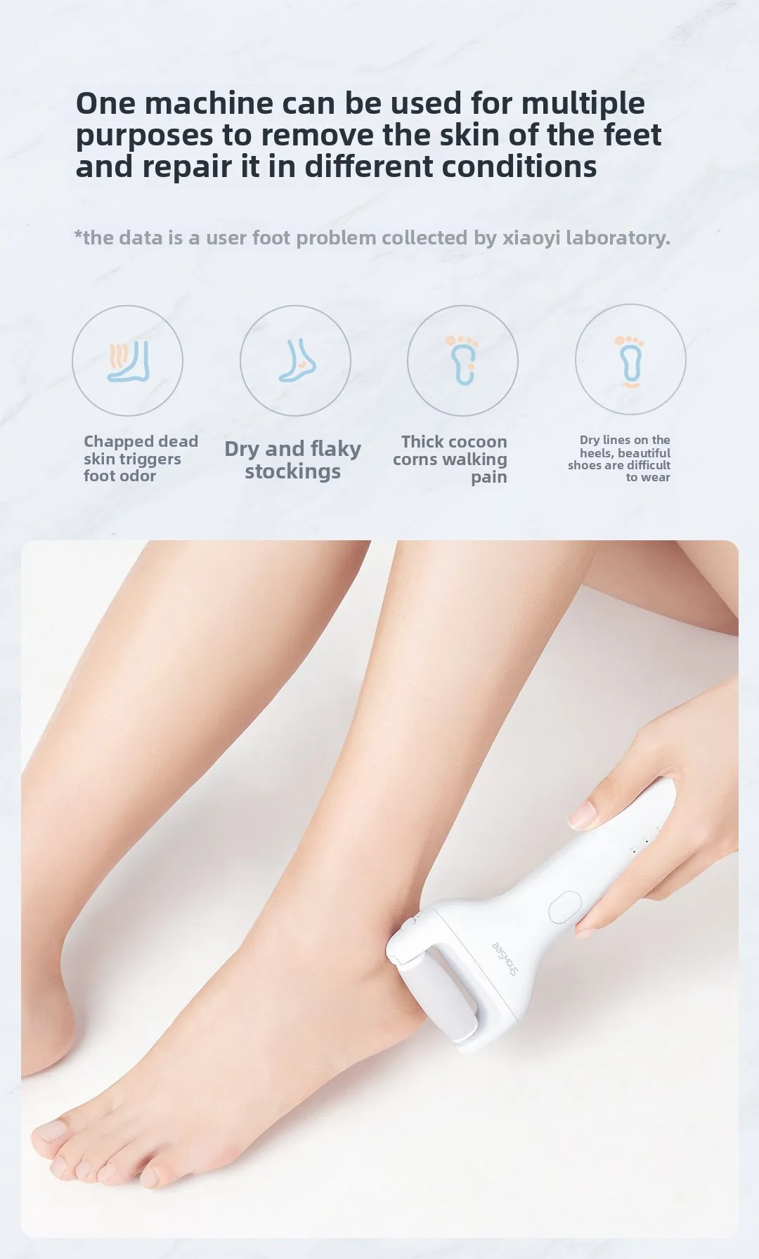 Description Picture 6 of itemTurbo Speed Electric Foot Grinder USB Rechargeable Handheld Callus Remover for Smooth Feet Dead Skin Pedicure Tool