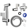 Handheld Toilet Bidet Faucet Sprayer Stainless Steel Bathroom Bidet Spraye Set Hand Sprayer Shower Head Self Cleaning No Punch 1