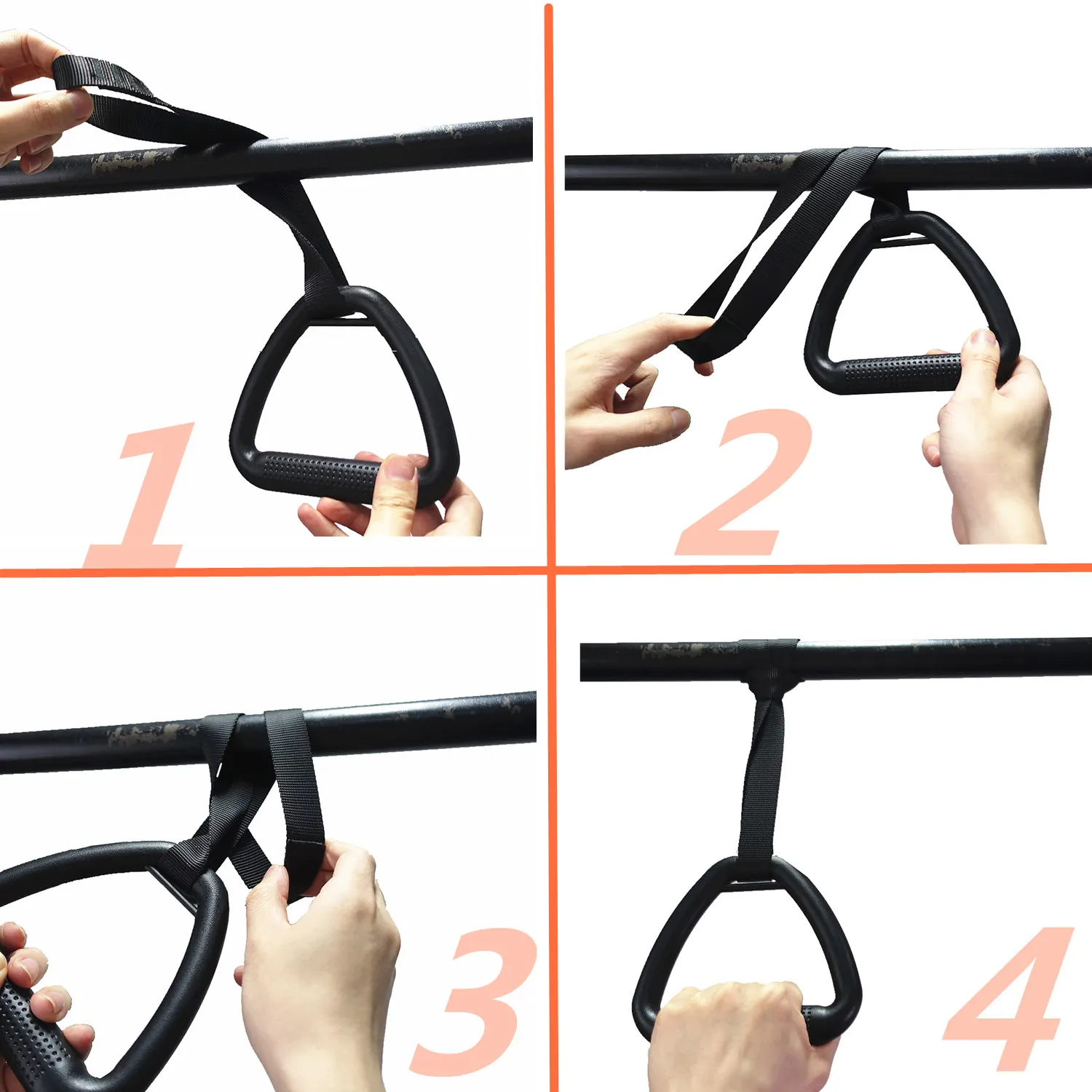 Gymnastic Rings Pull up Handle Rings for Chlidren Adult Exercise Pull Ups Home Workouts Strength Training Fitness Equipment