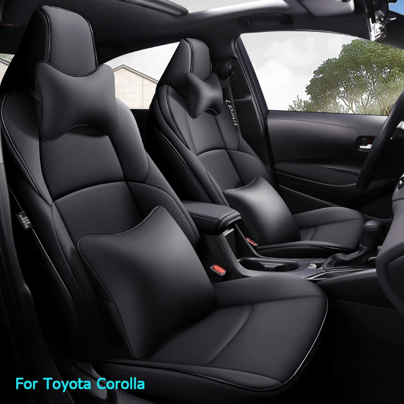 

Custom Car Seat Covers Full Set with Waterproof Leather Styling for Toyota Select Corolla LEVIN U.S. Edition 2019 2020 2021 2022