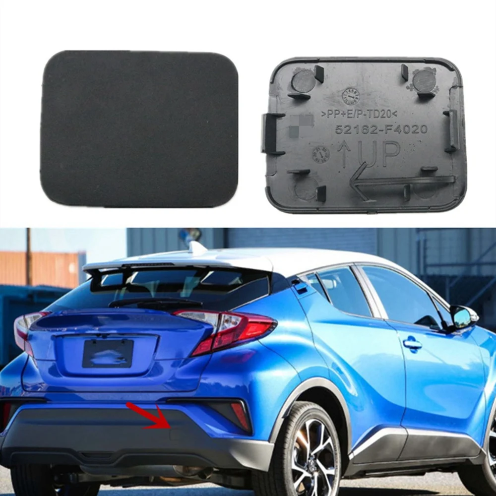 Car Rear Bumper Hook Cover Car Rear Bumper Tow Hook Cover Cap for Toyota C-HR-Rear Towing Hook Cover