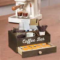 Coffee Station Organizer Portable Countertop Organizer for Cafe Office Home 2