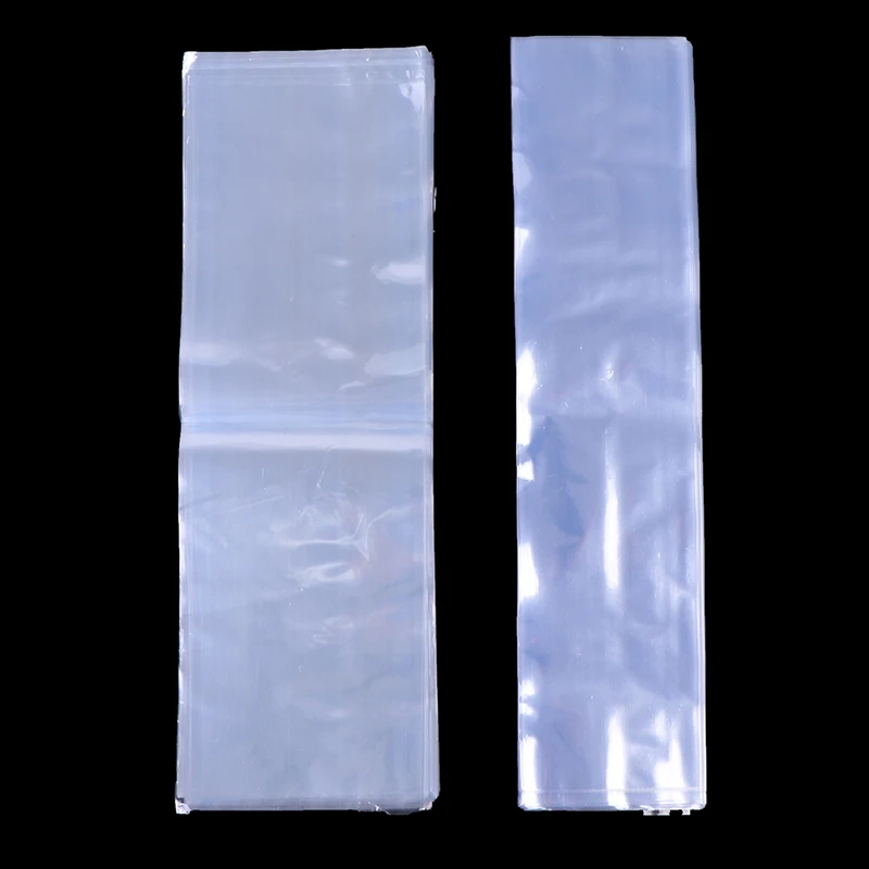 100pcs Remote Control Transparent PVC Heat Shrink Bag Hair Dryer Plastic Sealed Heat Shrink Film Dust Protection Box Household 2