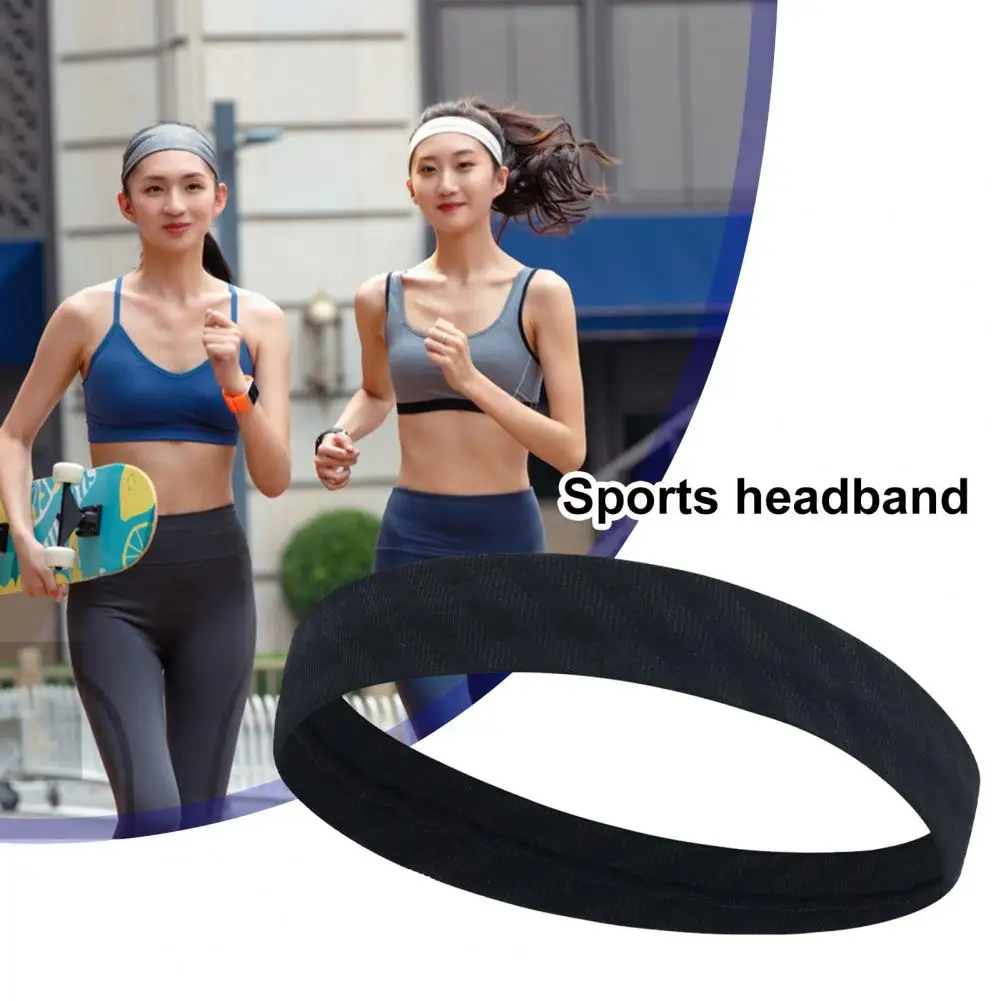 

Sports Headband Quick-dry Non-slip Sports Sweatband for Women Men Elastic Fitness Headband with Sweat Absorption for Active