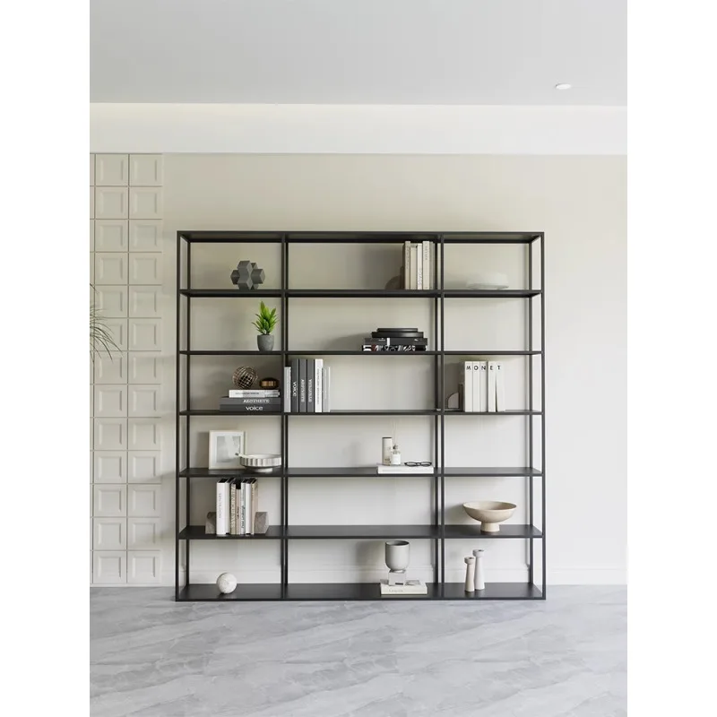 

Nordic minimalist shelves, iron art, light luxury, multi story living room storage shelves, bookshelves, office walls, floor to