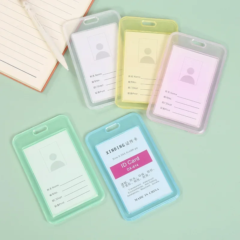 Card holder Women Men Card Cover Case Plastic Transparent Business Credit Cards Bank ID Card Sleeve Protect Holder Case for Student