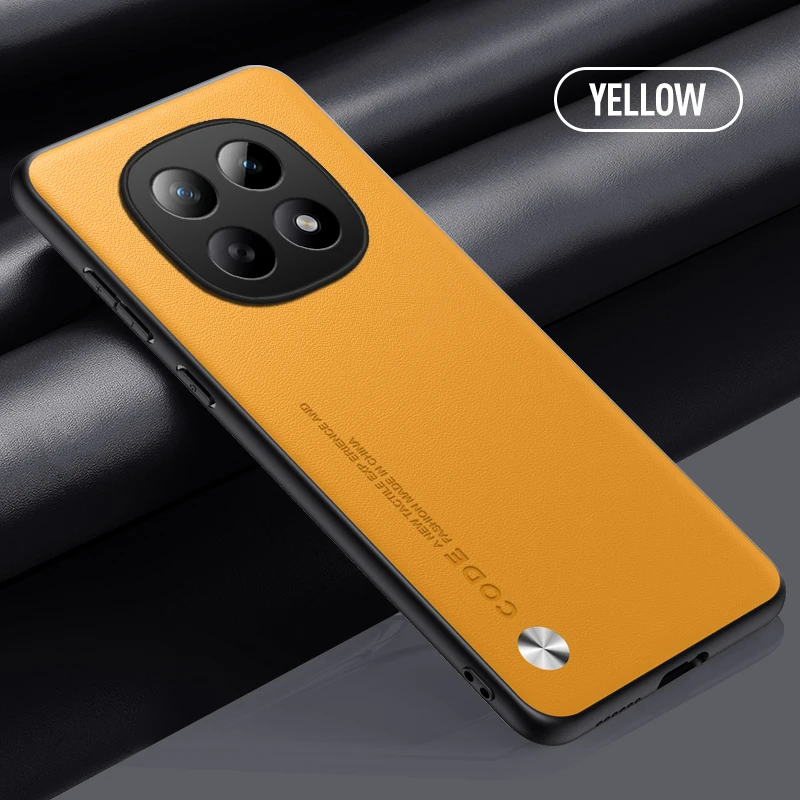 Elegant Leather TPU Shockproof Phone Case - Pure Color Cover