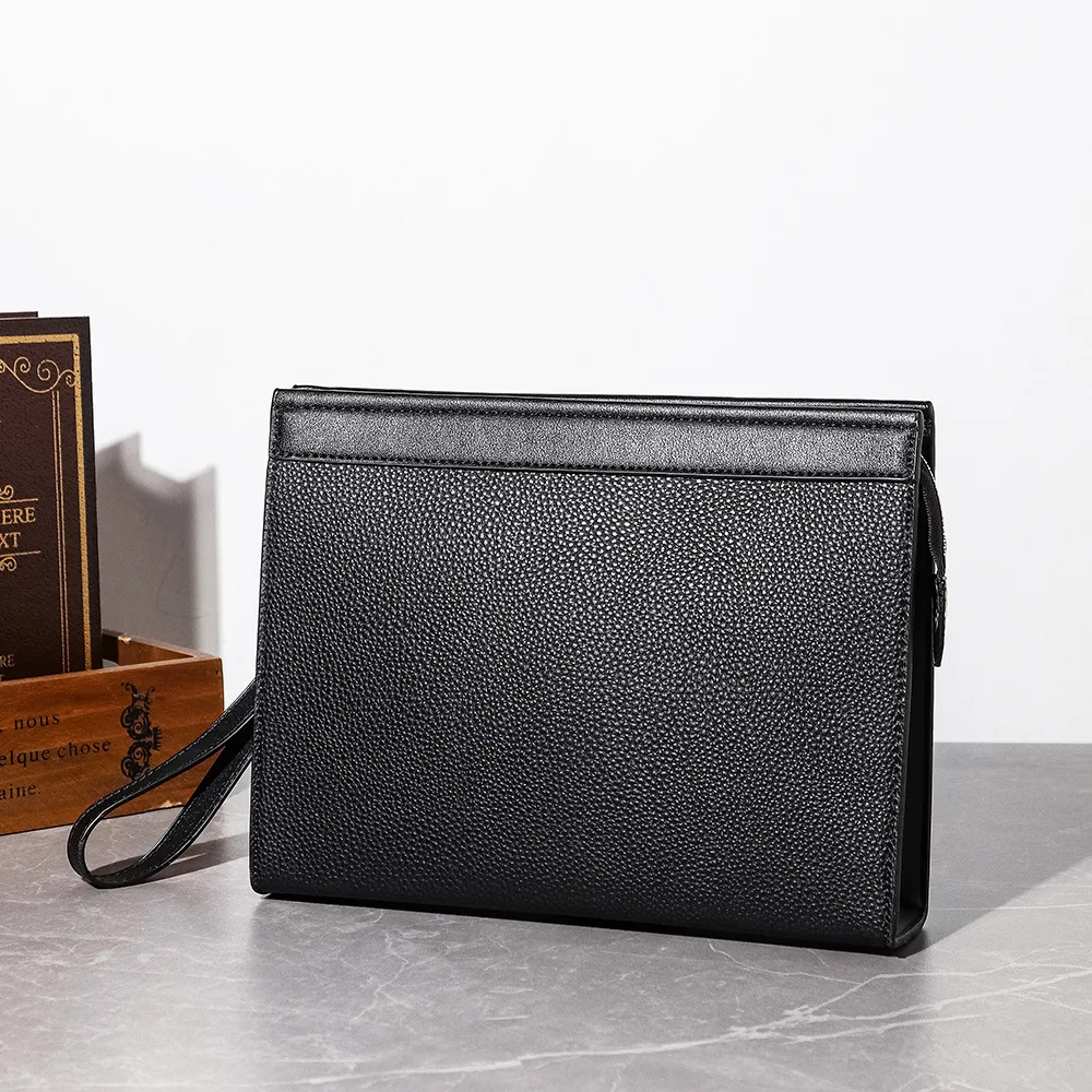 Porte-Cartes De Visite Homme Vert - Enveloppe Portefeuille PU - Pochete Argent