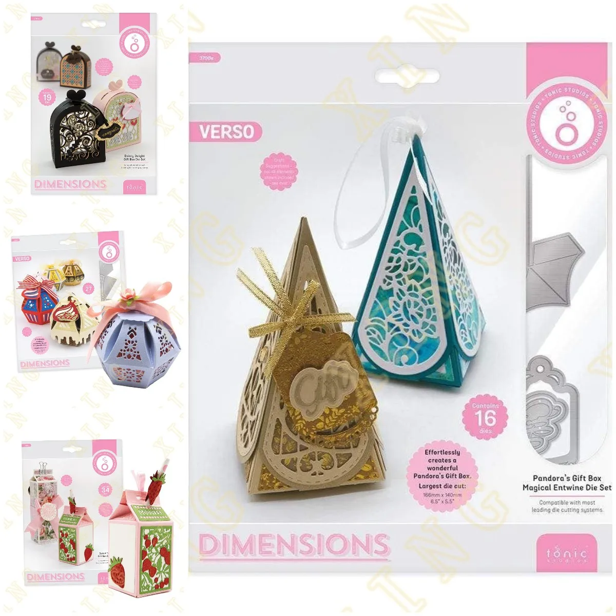 Pandoras Sweet Treat Gift Box Metal Cutting Die Scrapbook Album Di Carte Di Carta In Rilievo Craft Template Cut Die Stencil 2023 Nuovo