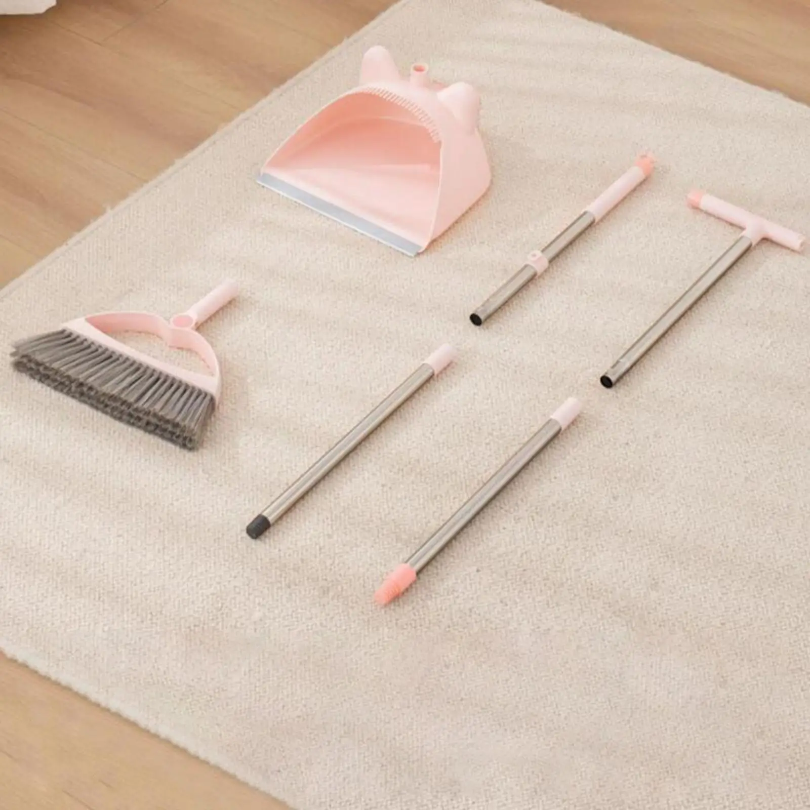 2x Dustpan Broom Combo Set Household Cleaning Broom Set for Office Home