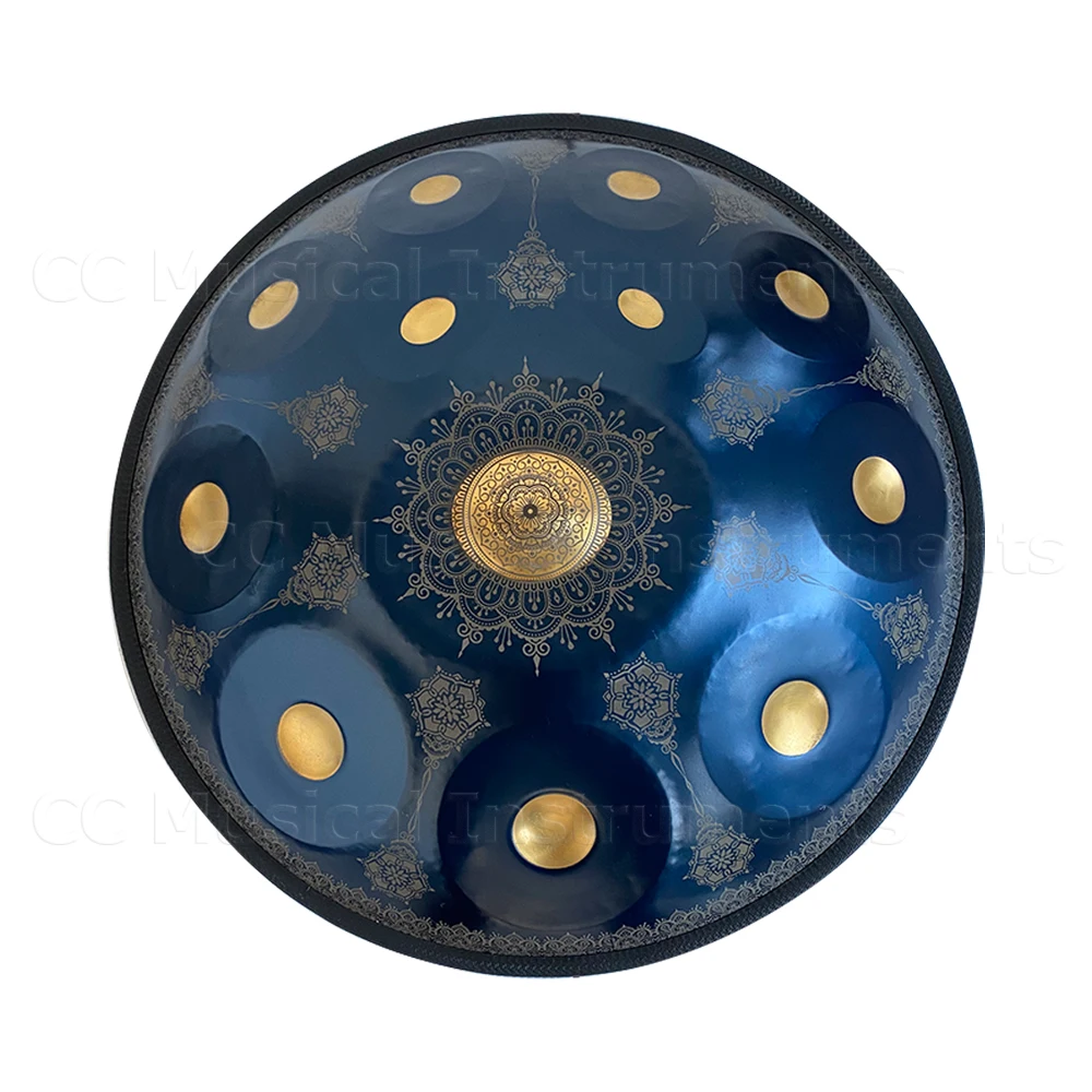 Handpan Drum 9 Notes - 432Hz, Acier, 58cm, Pour Méditation, Yoga, Cadeau Zen