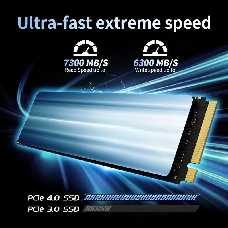 EN870 SSD 4TB PCIe Gen4、最大 7450MB/秒、3D TLC NAND フラッシュ