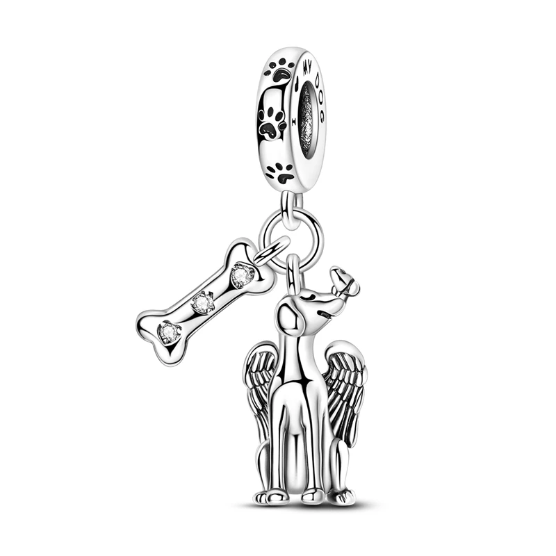 Charms aus 925er-Sterlingsilber, bunter Ballon, Apfel, Kirsche, Perlen, passend für Original-Armbänder, DIY-Schmuckanhänger, baumelndes Geschenk für Frau – Detail 13