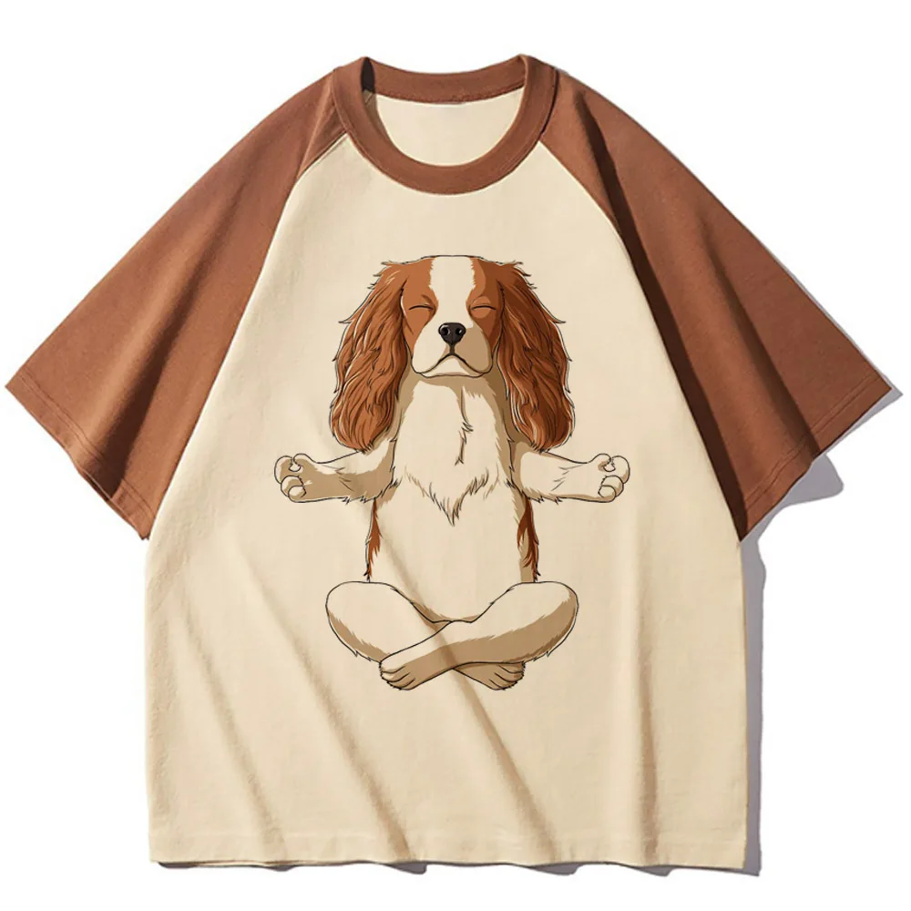 Cavalier King Charles Spaniel Graphic Women's Manga Y2K T-shirt - Japanese Streetwear