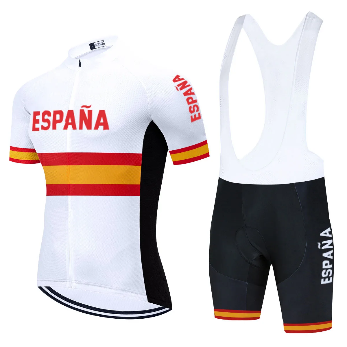 2022 Maglia Da Ciclismo Espana Abbigliamento Conjunto Ropa Maillot Hombre Homme Maglia Uomo Bermuda Ciclismo Masculina Equipamento